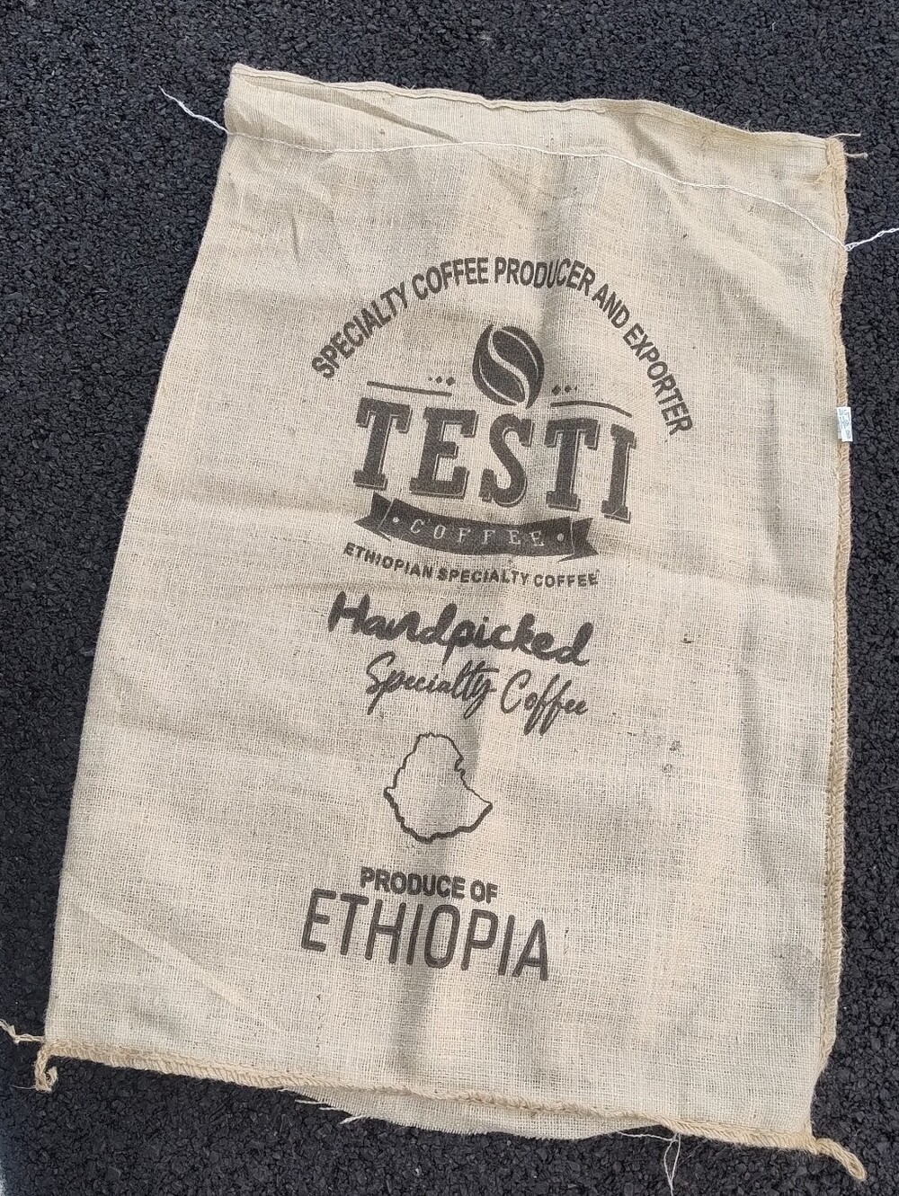 Coffee Burlap Bag For Crafts
